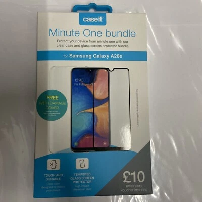 Funda trasera it minute one paquete y matraz templado para samsung galaxy A20e Foto 1 de 2