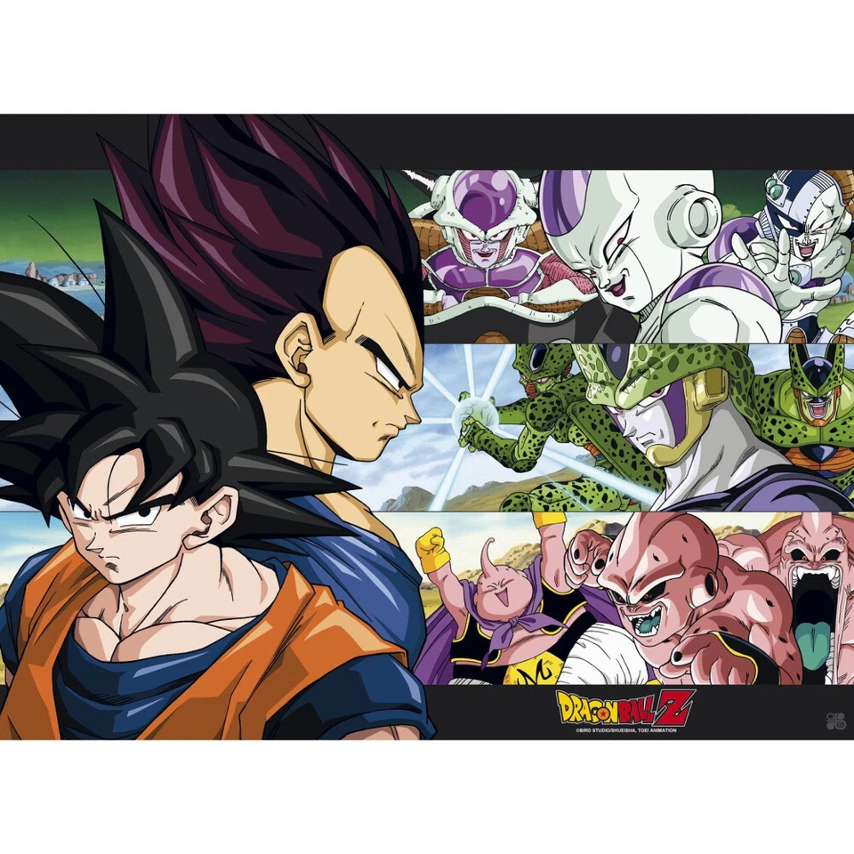 ABYSTYLE Dragon Ball Z - Son Goku & Enemies - 52x38 Chibi-Poster