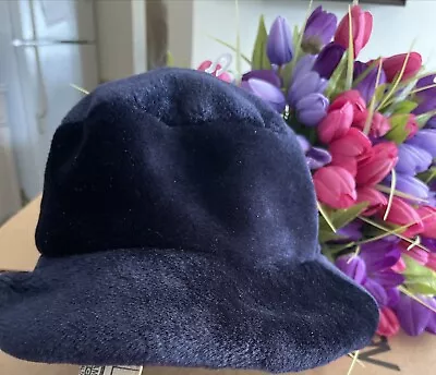 Gap Bucket Lined Size S Soft dark  Blue Velvet 2-4 Years Girls Toddler - Image 1 of 2