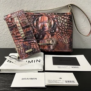 Brahmin Lorelei & CC Wallet 2 Pc. Set SUPERNOVA MELBOURNE Leather NWT - Picture 1 of 7