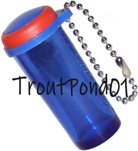 Tupperware Keychain Mini Drink Flask Blue Red Germany Key Chain - Picture 1 of 3