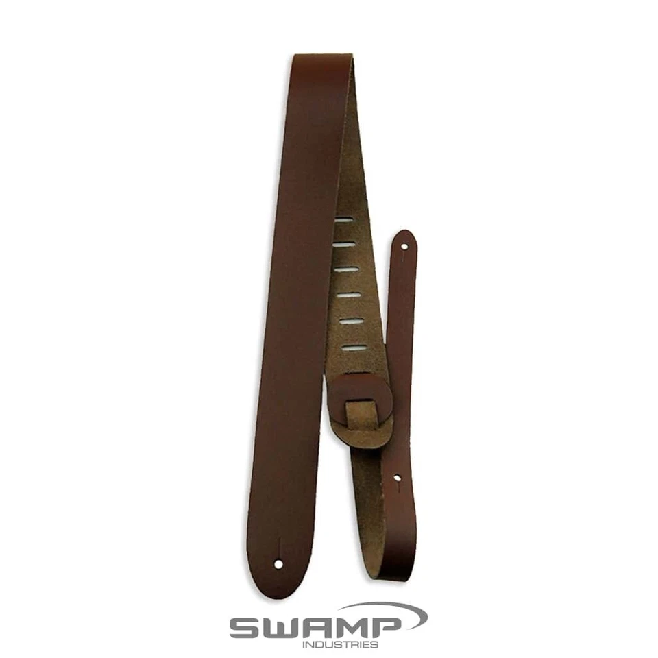 Perri's 2" Leather Guitar Strap with Leather Ends - Dark Brown - image 1 of 1