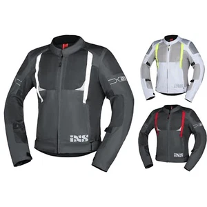 IXS Jacket Trigonis-Air Men Motorcycle Summer Textile Ventilated Protectors - Picture 1 of 13