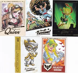 2018 Cryptozoic DC Bombshells 2 Gold Deco Foil Complete Set (100 Cards) - Picture 1 of 1