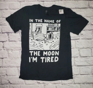 Damen Physiotherapeut müde Grafik Kurzarm schwarz T-Shirt Größe Small - Bild 1 von 4