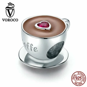 Fashion ALLOY Afternoon coffee Charm Fit Women Bracelet Chain VOROCO