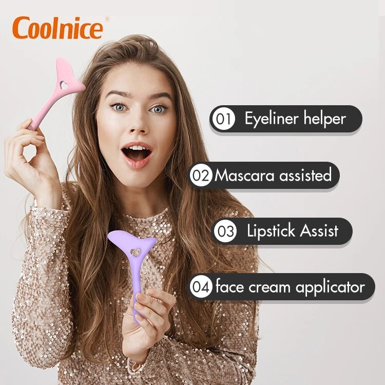 Herramienta de ayuda delineador de ojos de silicona elástica multiángulo suministros suaves plantillas Foto 1 de 4