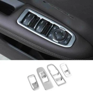 Para Cadillac XT6 2020-2022 Vidrio Plateado Mate Ventana Elevador Panel Decoración 4x - Imagen 1 de 6