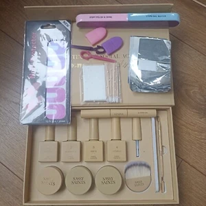 USED SASSY SAINTS MANICURE SET WITH 3 DIP POWDERS - Picture 1 of 33