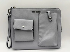 Steve Madden Gray Wristlet Clutch/Pouch - Picture 1 of 10