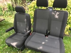 Vw t6 transporter 2019 front seats armrest folding double .