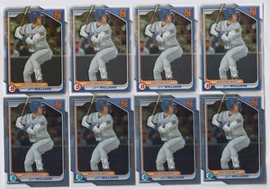 (8) LOTE DE PAPEL BOWMAN JETT Williams 2024 + prospecto cromado #bcp-54 mets - Imagen 1 de 1