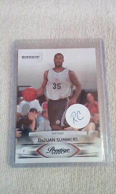 2009-10 Prestige DaJuan Summers #234 RC Forward Detroit Pistons - Image 1 of 2