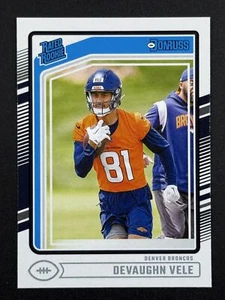 DEVAUGHN VELE RC 2024 Donruss Football Rated Rookie #395 Denver Broncos - Picture 1 of 2