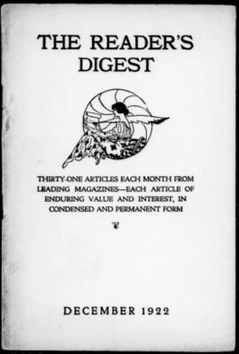 THE READER'S DIGEST 1920S 92 Select Issue Collection On USB Thumb Drive - Image 1 of 4