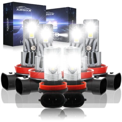 LED Headlight Kit Bulbs H9 H11 H11 8000K For Chevrolet Impala Limited 2014-2016 - Image 1 of 4