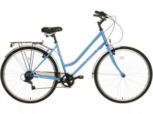 Apollo Cafe Womens 6-Speed Small 16'' Hybrid Bike - Blue (Rust/Flat Tyre) B+ - Picture 1 of 23