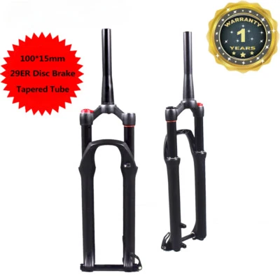 Garfo de ar suspensão dianteira para bicicleta MTB 27,5/29 polegadas eixo 100*15mm controle remoto manual - Imagem 1 de 4