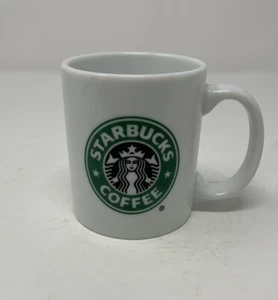 Starbucks Ceramic White 9 oz. Small Coffee Mug Cup Mermaid Logo 2005 - Picture 1 of 7