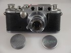 Vintage Leica IIIC DRP Camera w FED 50/3.5 Lens, copy of ELMAR lens.READ
