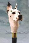 Great Dane Best Dog Look Head Handle Vintage Wooden Walking Stick Cane Gift Men