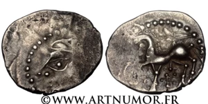 BITURIGES CUBES ( RÉGION DE BOURGES ) - DENIER AU GLAIVE ET AU PENTAGRAMME - Imagen 1 de 1