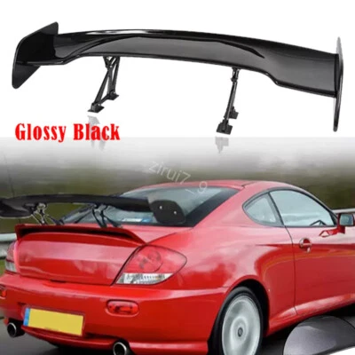 For Hyundai Tiburon Coupe 46" GT Rear Trunk Spoiler Wing Gloss Black Chin - Image 1 of 4