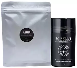 Hair Building Fibers - K-Bello Made in France - Hair Loss Thickening Powder - Picture 1 of 9