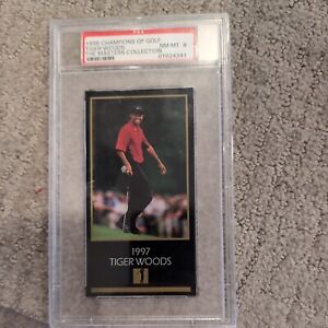 1998 Champions of Golf Rookie Tiger Woods  PSA 8 