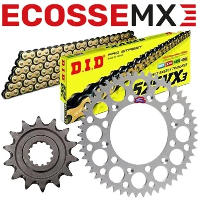 GAS GAS EC250F EC350F 21-22 DID золотая цепочка с кольцом X и комплект звездочки из серебра Renthal - Изображение 1 из 4