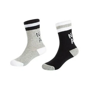 New Jordan Nike Little and Big Boys 2 Pack Air Logo Crew Socks Size 10C-3Y - Picture 1 of 9