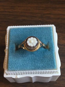 Vintage 14K Gelbgold Kamee Ring Größe 7,5 - Bild 1 von 6