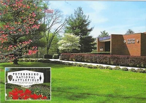 Postal militar cromada Guerra Civil Petersburgo Virginia Battlefield Visitor - Imagen 1 de 2