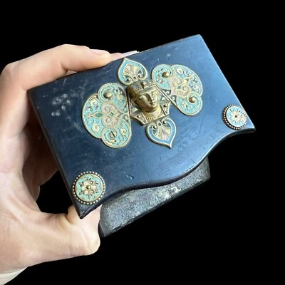 Ancien Pyrogène Napoleon III & Style Retour D’Égypte & Émaux Cloisonné - Photo 1/4