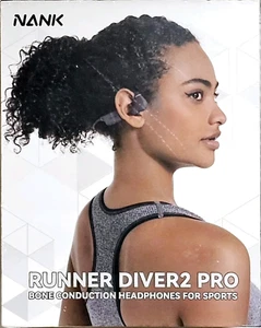 NANK Runner Diver2 Pro Bone Conduction Headphones, IP69 Waterproof Swimming Head - Picture 1 of 13