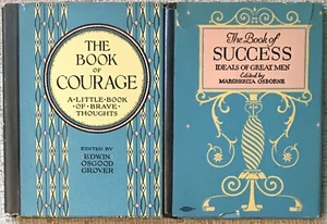 " THE BOOK OF COURAGE ", "THE BOOK OF SUCCESS " 1924/1927 HC/DJ VG/VG - Picture 1 of 1