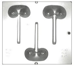 Set of Female Breasts / BOOBS Lollipop Chocolate Candy Mold 774 NEW - Picture 1 of 1