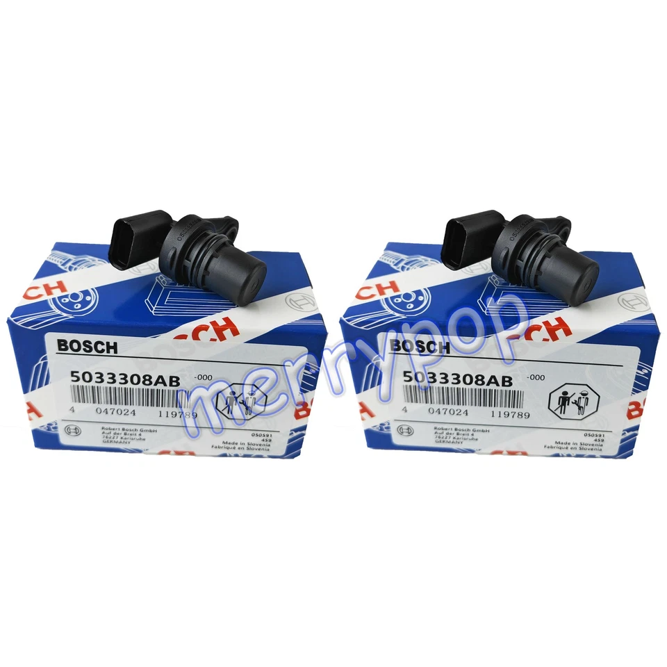 2X Bosch Camshaft Position Sensor 5033308AB For Dodge Caliber L4 1.8L 68080819AB - Image 1 of 4