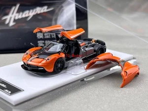 TG HKM 1:64 Orange Huayra Coupe 2014 Racing Sports Model Diecast Metal Car New - Picture 1 of 12