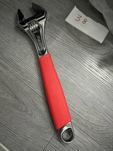 Snap On FADH12B - Flankenantrieb + Adj. Schraubenschlüssel, 12" oder 300 mm, rot Soft Grip - USA - SCHÖN - Bild 1 von 9