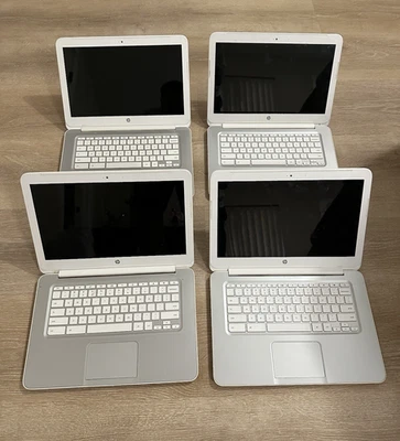 Netbook HP Chromebook 14 G1 SMB 14 4 GB RAM 16 GB SSD blanca LOTE DE 4 PIEZAS SOLAMENTE Foto 1 de 4
