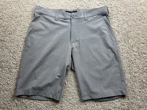 Travis Mathew Shorts Mens 32 Gray 10" Inseam Casual Chino Performance Golf - Picture 1 of 9