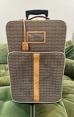 Bolso de Viaje Maleta de Mano COACH Signature Vachetta Cuero Marrón F05421 Raro Foto 1 de 4