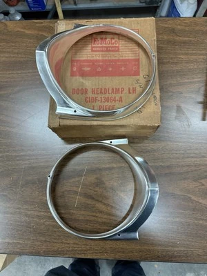 NOS 1961 Ford Falcon Headlight Doors Pair LH RH - Image 1 of 4