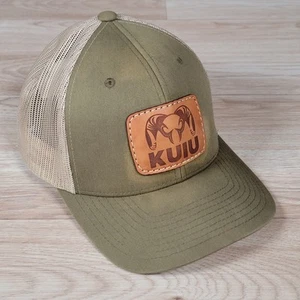 Kuiu Trucker Hat Cap Mens Green Beige Snapback Adjustable Outdoor Hunting Hiking - Picture 1 of 8