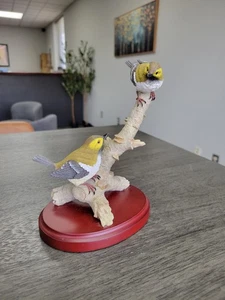 2005 Westland Giftware Birds Series #14506 Resin Warblers on Tree Branch 6.5" - Picture 1 of 24