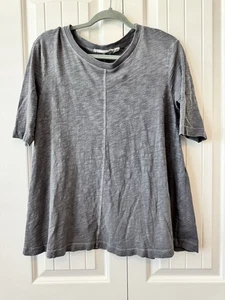 Camiseta Pullover Wilt 100% Algodón Manga Corta Talla Pequeña Hecha en EE. UU. Suelta Gris - Imagen 1 de 6