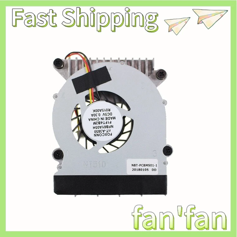 Heatsink Cooling Fan New Haier mini2 nT-A3850 NFB61A05H F1FT4B2M NBT-PCBMS01-1 - Image 1 of 2