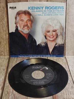 Kenny Rogers & Dolly Parton  ISLAND IN THE STREAM  Vinyl 7" RCA PB-13615 '83 NM - Image 1 of 4