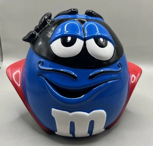 Blaue M&M's Halloween Zoro Maske Süßigkeiten Keksdose komplett Vintage - Bild 1 von 10